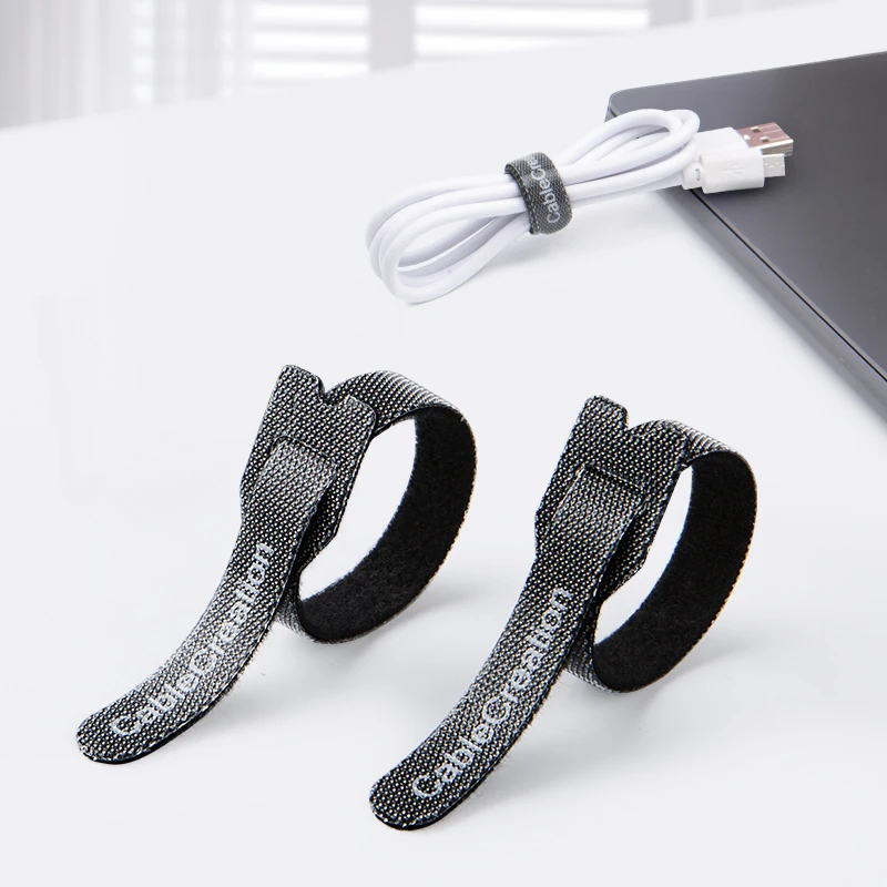 50 قطعة قابلة للشحن كابل العلاقات قابلة لإعادة الاستخدام قابل للتعديل كابل الأشرطة مع تسميات النايلون الربط البريدي العلاقات التفاف T-نوع كابل التعادل