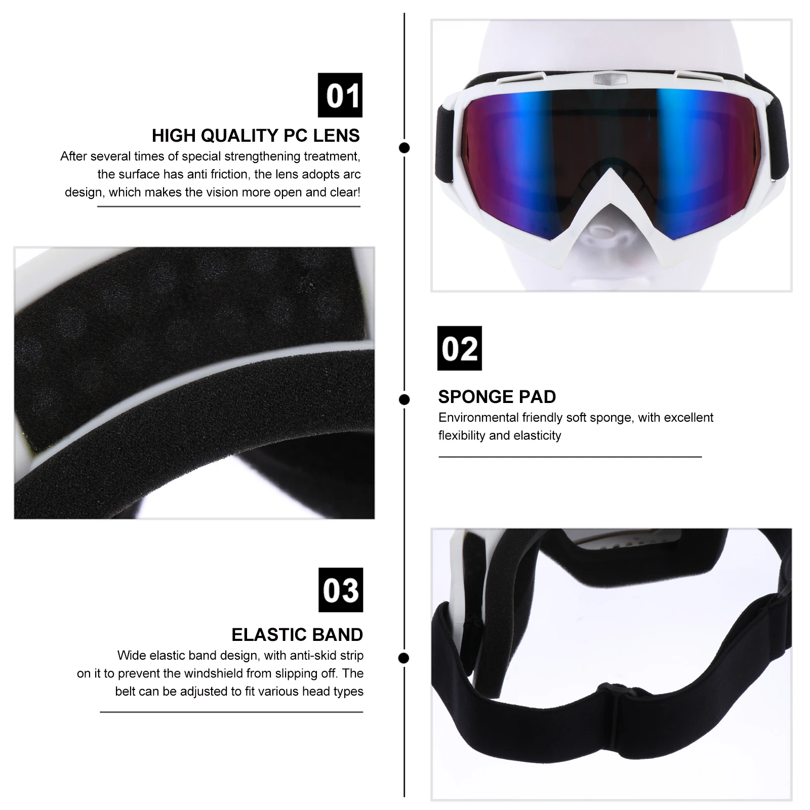 

Anti-wind and Sand Goggles Riding Ski Protective Anti-Glare Skiing Tpu Cycling Glasses