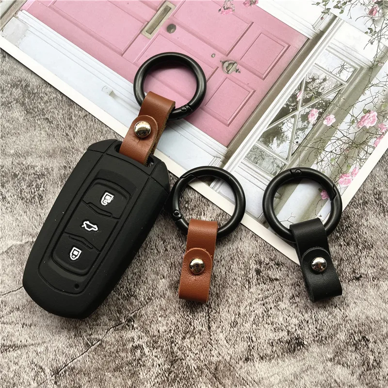 

Lanyards Soft Leather Universal Short Rope Lanyard for Keys Phones Strap Keycord Accessories for IPhone X 7 Plus 8 6S