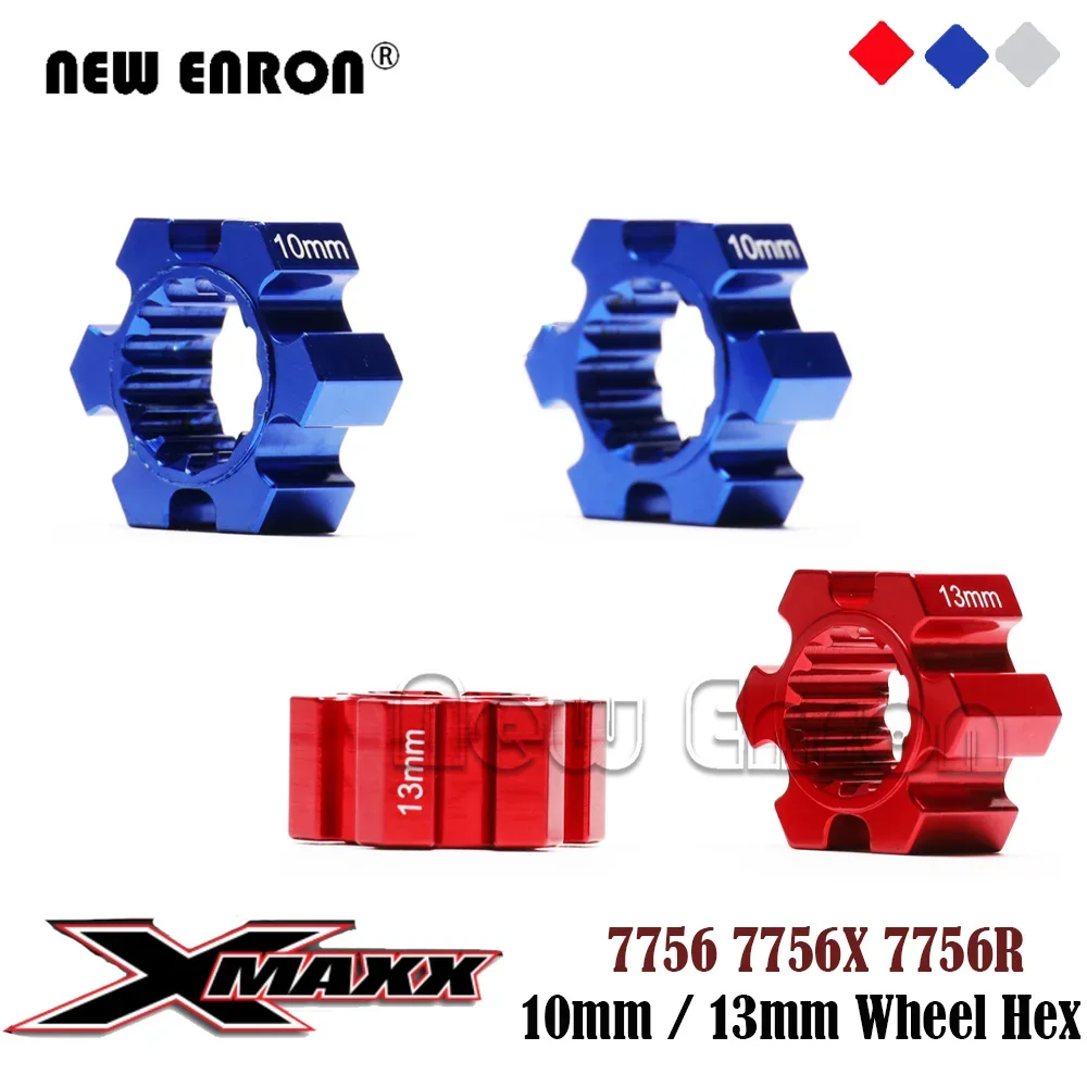 1/5 2Pc Wheel Hex Wheel Hubs Hex 10mm 13mm Thickness 7756 7756X 7756R for RC Car Parts Traxxas X-Maxx 1:5 XMaxx 1/6 XRT 8S