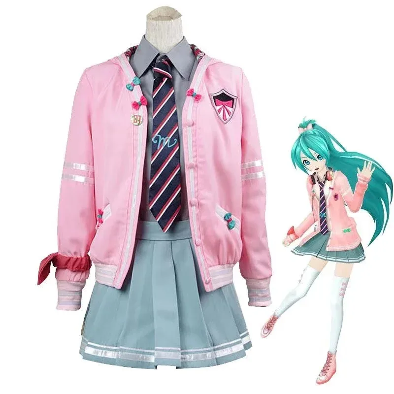 

Cosplay Miku Singer Program Coswear School Uniform Daily Uniform JK Uniform Set Complete Set