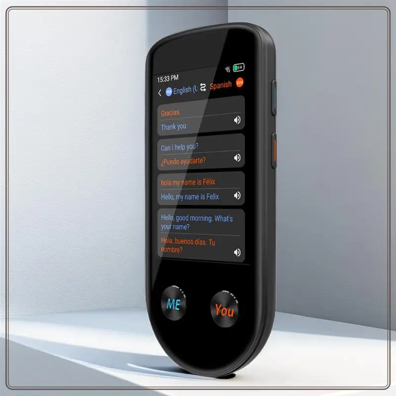 مترجم لغة موثوق، مترجم لغة ثنائي الاتجاه مع صوت/غير متصل/صورة 137 لغة مترجم AI لشركات السفر