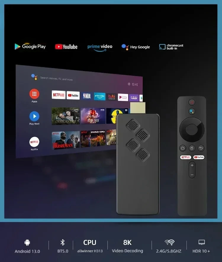 acquisto di panico G96 Stick-Dongle TV Box/Stick 5gwifi Hd Bluetooth Voice a TV Android Box