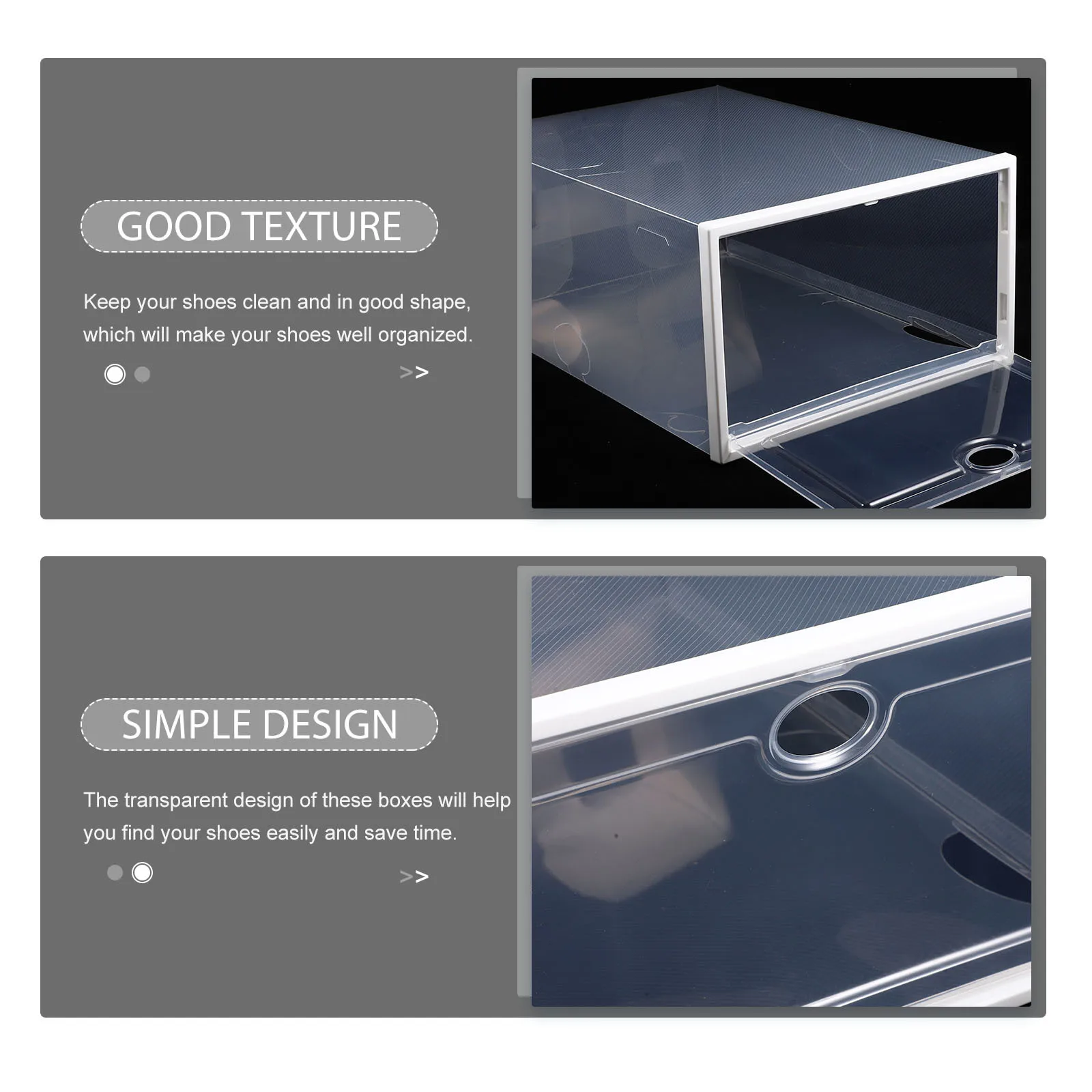 

5Pcs Stackable Shoe Boxes Clear Plastic Storage Organizer for Sneaker Storage Closet Shoe Container Box Sneaker Organizer Box