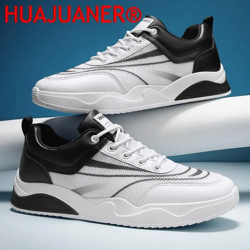 Zapatillas de deporte para hombre, Zapatillas transpirables de malla con cordones para correr, zapatos deportivos cómodos para hombre, zapatos para caminar para estudiantes al aire libre, Zapatillas