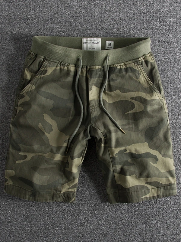 American Style Camouflage Shorts Pure Cotton Outdoor Casual Men's Summer Shorts Fashionable City Style Breathable Loose Fit