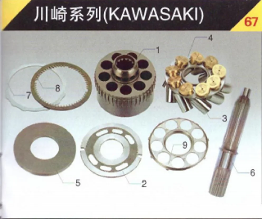 

KAWASAKI M5X180 Hydraulic Pump Spare Parts