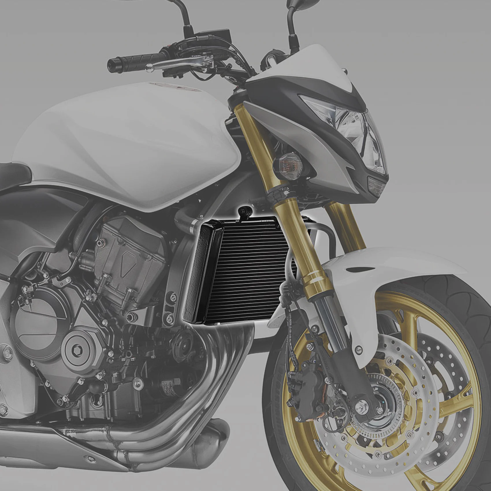 Motorcycle Replacement Radiator Cooler For Honda CB600F HORNET 2007-2013 2012 2011 2010 2009 2008 Aluminum black