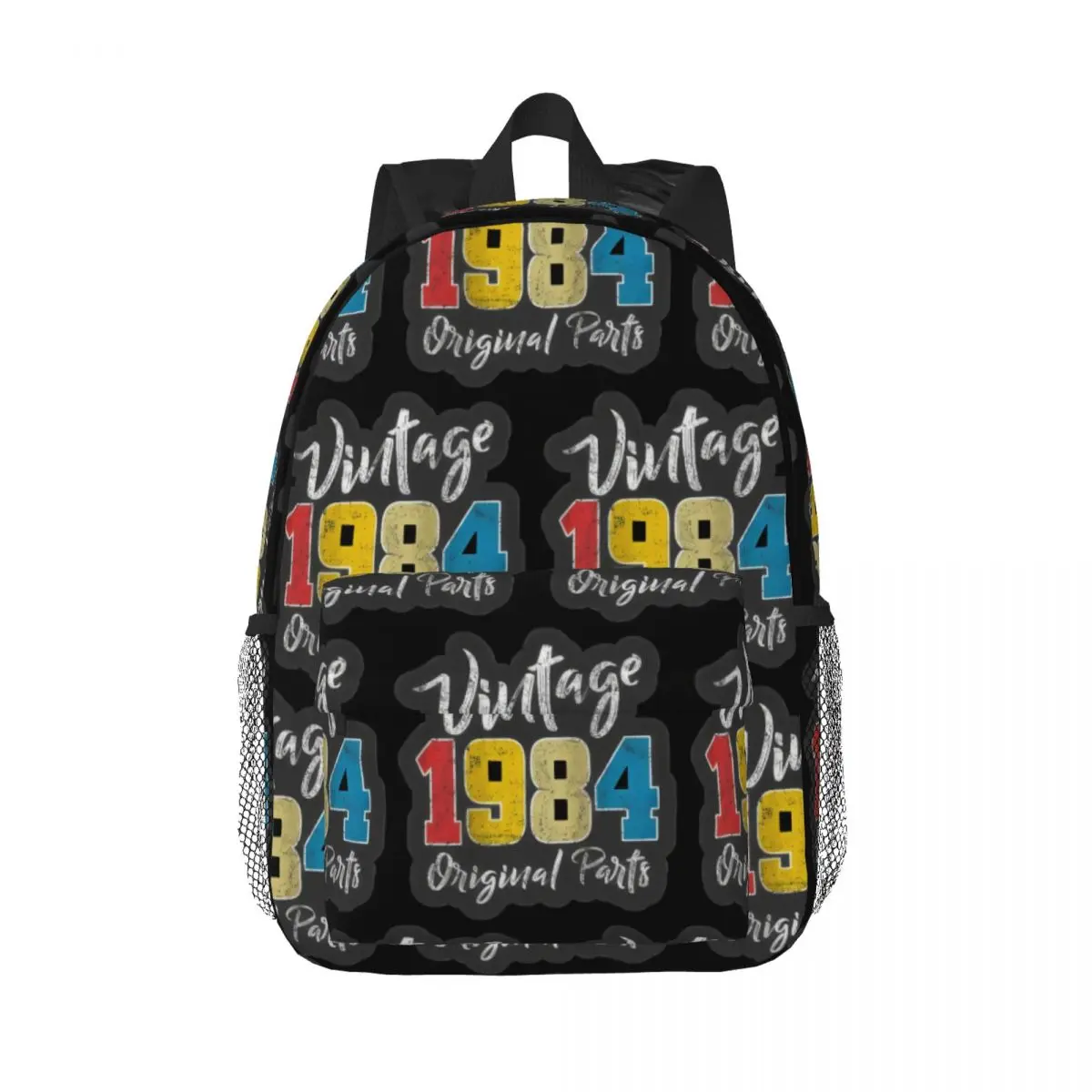 

40th Birthday Gift 1984 Vintage Original Parts Backpack Middle High College School Student Bookbag