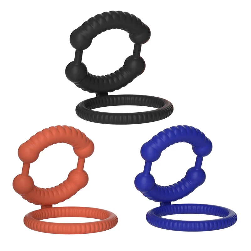 Silicone Penis Ring Reusable Semen Cock Ring Penis Enlargement Delay Ejaculation Lock Ring Adults Sex Toys For Men Dick Enlarger
