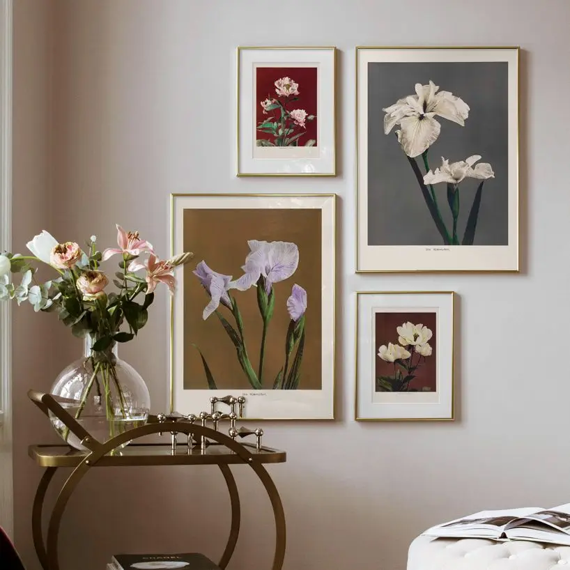 

Peony Iris Kaempferi Blooming Flowers Nordic Posters And Print Modern Plant Wall Art Canvas Painting Living Room Home Decoration