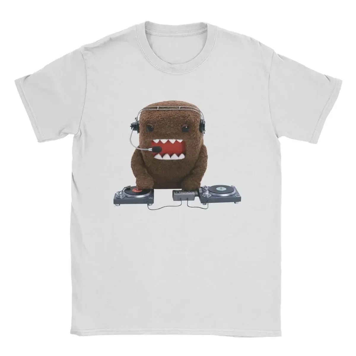 Kawaii DJ Domo Kun Graphic T Shirts for Woman Classic Cartoon Funny Tshirt Harajuku Outdoors Tees Short Sleeve Tops Casuales