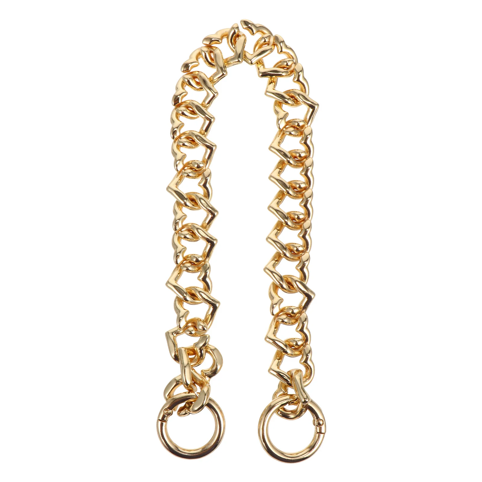 

Heart-Shaped Metal Handbag Chain Premium Zinc Alloy Replacement Strap For Women Bag Sling Clutch Purse Accessory Bag Chain Strap