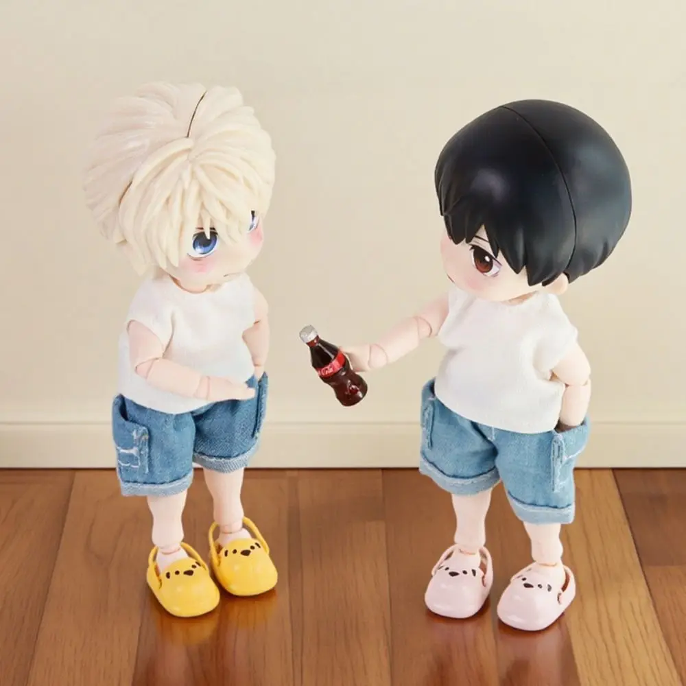 

1 Pair Round Toe Ob11 Doll Slippers Simulation Mini Mini puppy slippers Silicone Cute Silicone puppy slippers Kids Gift