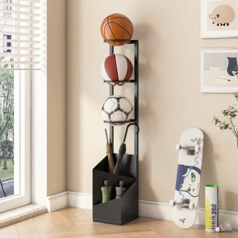 Mooli Basketball Stand Home Sports Equipment Shelves Racket Football Storage Rack Ball Placement Multifunctional Umbrella Stand