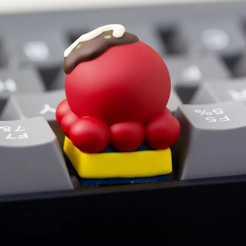 New Anime Figure ‌Octopodidae Personalized Creativity Single 3D Stereo Advanced Resin Keycaps Mechanical Keyboard Gift 5
