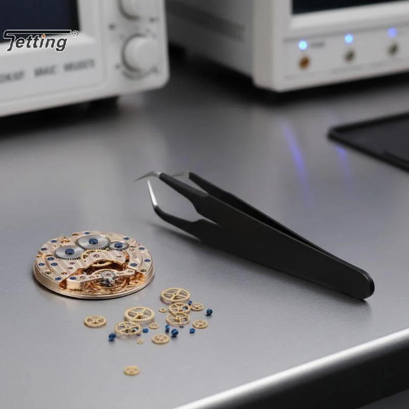 10pcs Stainless Steel Precision Antistatic Electrostatic Tweezers Set Professional Electronic Maintenance Tools