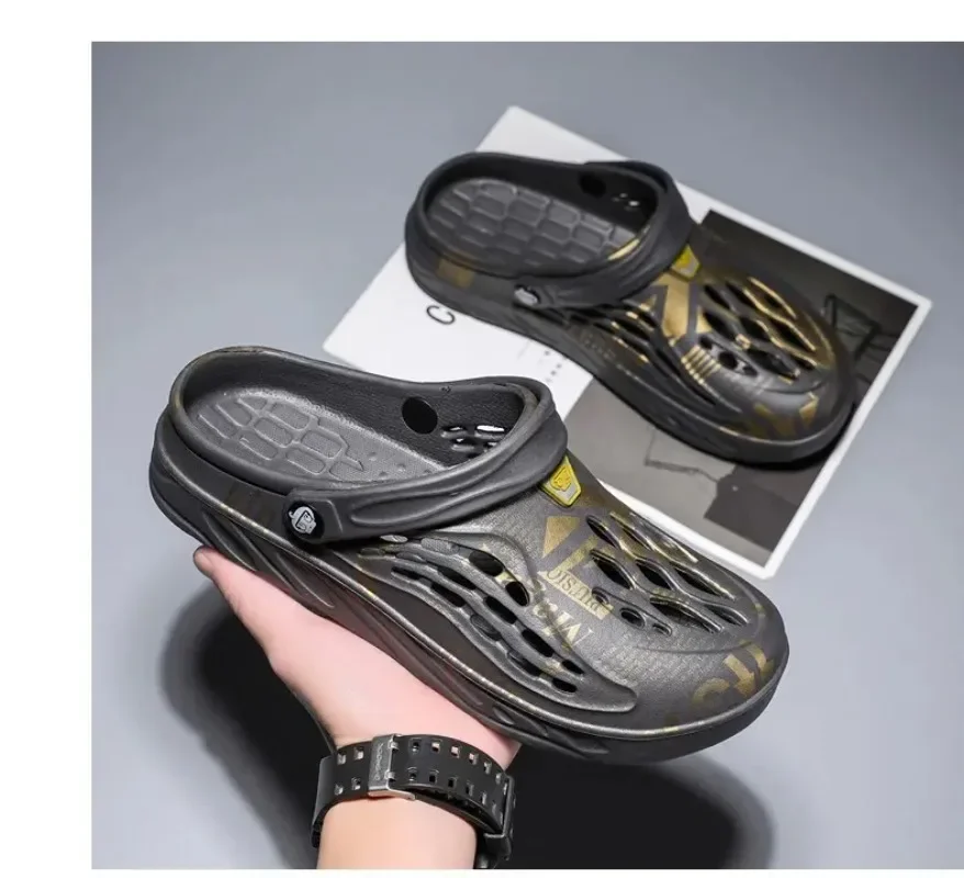 Plus Größe 48 49 Männer Nicht-slip Strand Sandalen Outdoor Hause Clogs Wasser Schuhe Atmungsaktive Leichte Männer Loch Hausschuhe großhandel – Detail 19