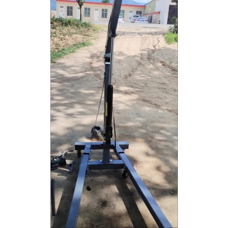 2 Ton Foldable Hydraulic Shop Engine Crane With Wheels For Car Repair And Workshop Lifting Applications