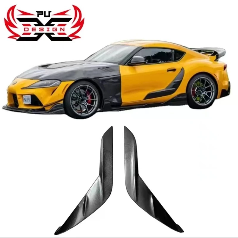 

Trd Style Carbon Fiber Door Plank Side Fender Vents door canards For Toyota Gr Supra A90 A91 Mk5 Body kit