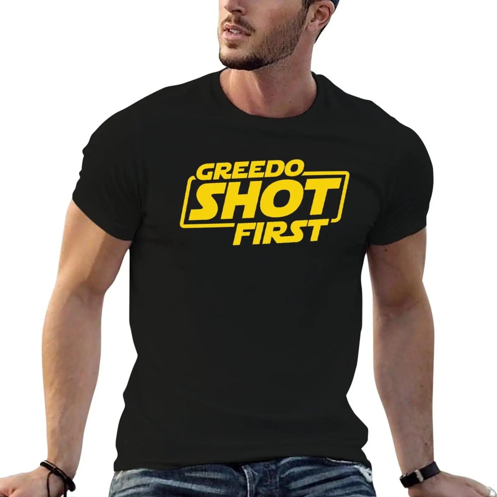Футболка «Greedo стрелял первым, Хан стрелял первым», подарок для фанатов, подарок для любителей популярной культуры