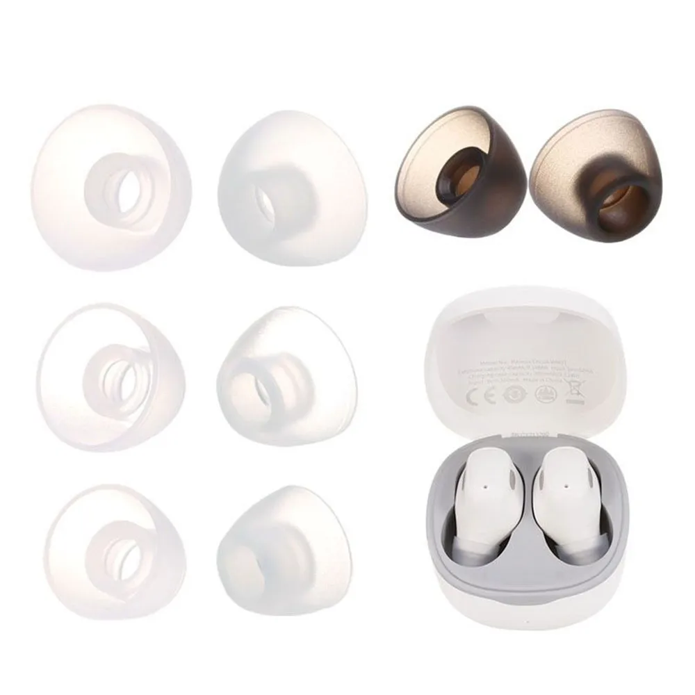 For Baseus WM01 Ear Cap Tips Wireless Earphone Silicone Earmuffs Ear Plug Earbuds Tips Gels Replacement Ear Buds Accessories