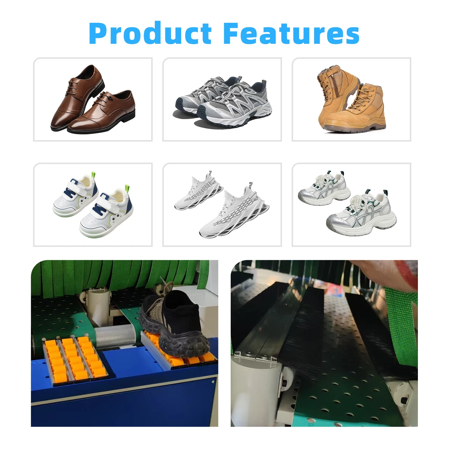 EVA Outsole Wrinkle Chasing Machine Heavy Duty Double Layer Shoe Equipment With Motor Bearing 380V for Footwear Production