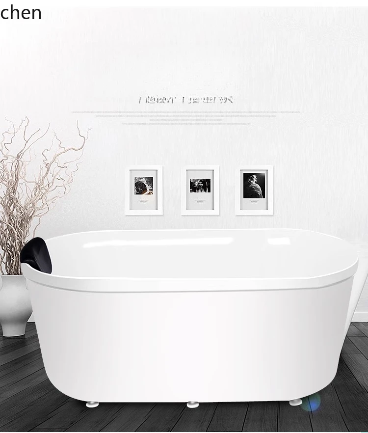 PYH modern simple light luxury installation-free bathtub small apartment movable independent acrylic bathtub