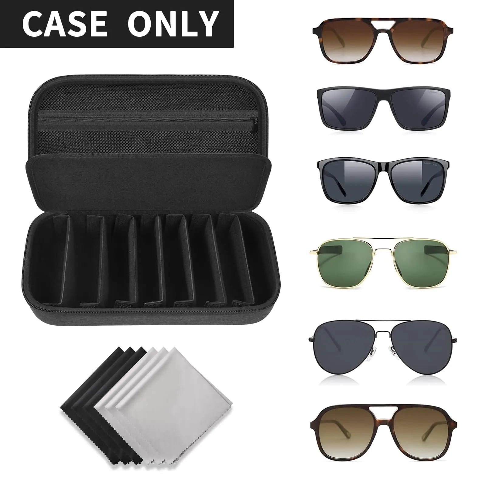 Travel Fashion Eyewear Storage Bag, Suitable For Storing Glasses And Data Cables, A Stylish Storage Box For Sunglasses, A Portable Storage Box With Handle