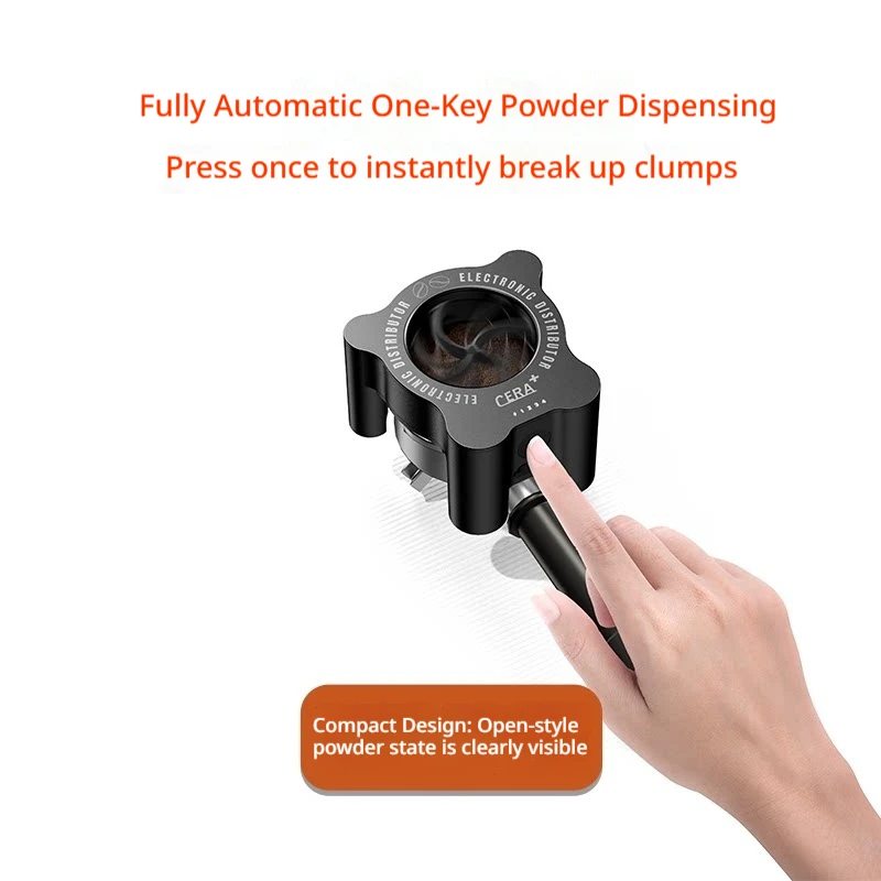 CERA ED58 Electric Automatic Coffee Distributor Needle Type Rotating Espresso Distribution Fit 58Mm Portafilter For Home Barista