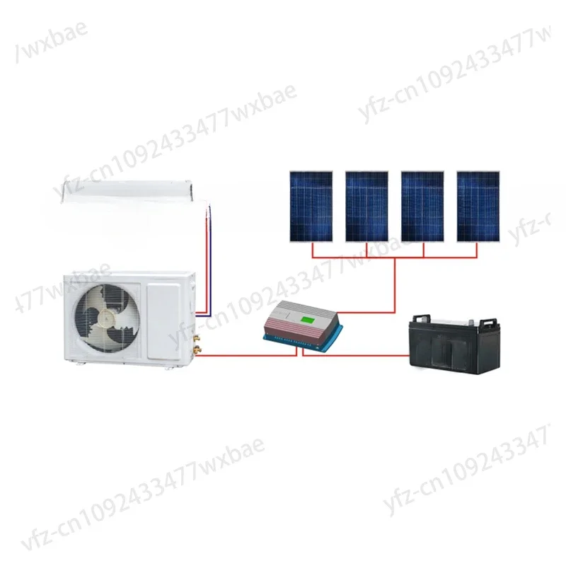 Efficient DC Solar Panel Off Grid Solar Air Conditioner Manufacturer 24000btu Inverter Split Wall Mounted for Home