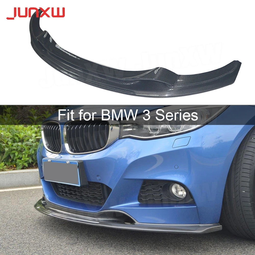 

Carbon Fiber Front Bumper Lip Spoiler for BMW 3 Series GT F34 M-sport M-Tech Bumper 2014-2018 FRP Head Bumper Chin