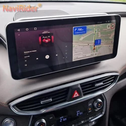 12.3'' Qled Screen Carplay For HYUNDAI Santa Fe 2021 2019 2020 Android 13 Car Multimedia Auto Radio Navigation Stereo 8G+256G