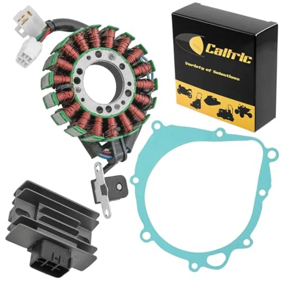 

Stator and Regulator Rectifier with Gasket for OffRoad Motorcycle Engine Repair Compatible with Kawasaki KFX400 and KSF400A Mod
