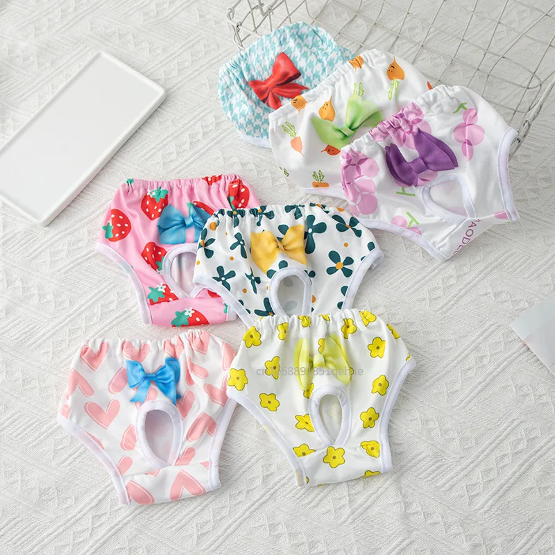 Pet Panties Reusable Highly Absorbent Pet Diaper Underwear Women's Dog Physiological Pants Washable pañales para perros