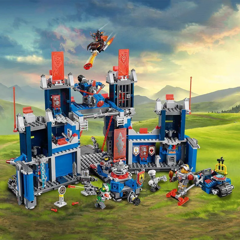 1140PCS Mobile Fort Fortification Building Blocks Bastion Castle 70317 Knighthood Model Assemble Bricks Toys For Kids Adult Gift