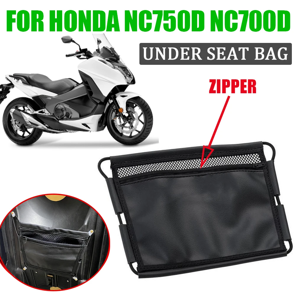 Under Seat Storage Bag For HONDA Integra NC750D NC700D NC750 D NC 700 750 D Motorcycle Accessories Leather Tool Pouch Bag Parts