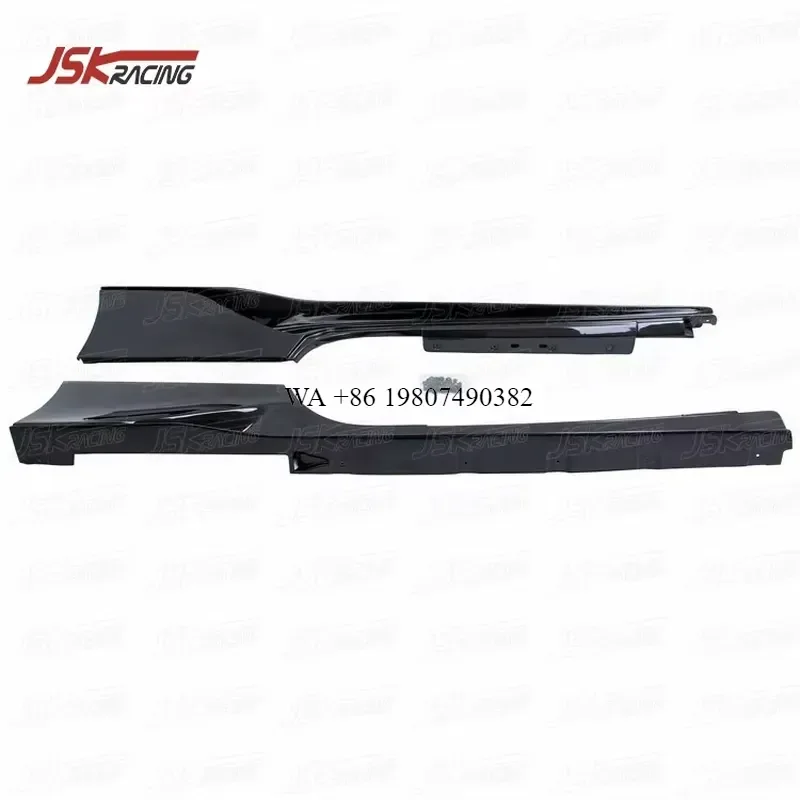 Wmwmnu Carbon Fiber Side Skirts Side Fins for 458 Italia Spider 2011-2016 Black Sails Style Body Kit Auto Accessories