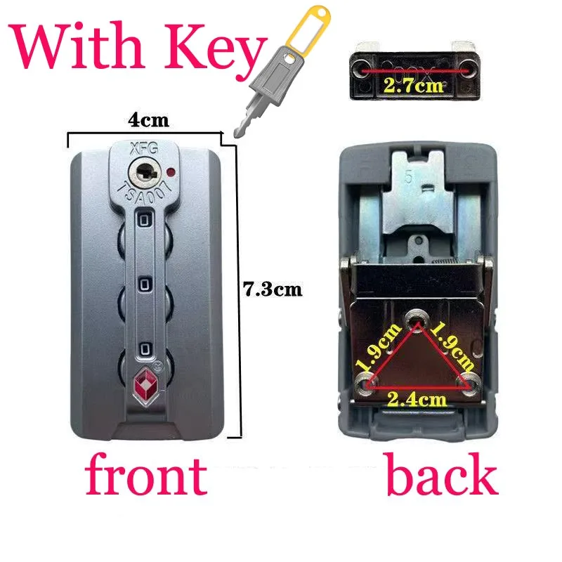 XFG TSA007 Combination Padlock For Travel Luggage Suitcase Code Lock Password Lock Luggage Lock Trolley Case Lock Customs Lock