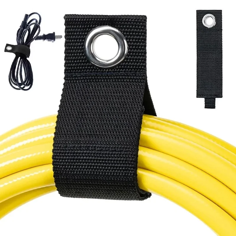 Heavy Duty Storage Strap Extension Cord Holder Organizer Cable Tie Hose Hanger Reusable For Garage Shed Workshop Storage Rack