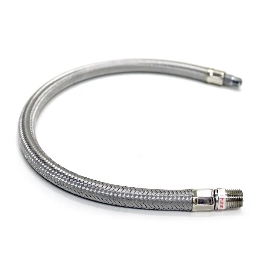 

92809 Braided Leader Hose,Silver,36in.