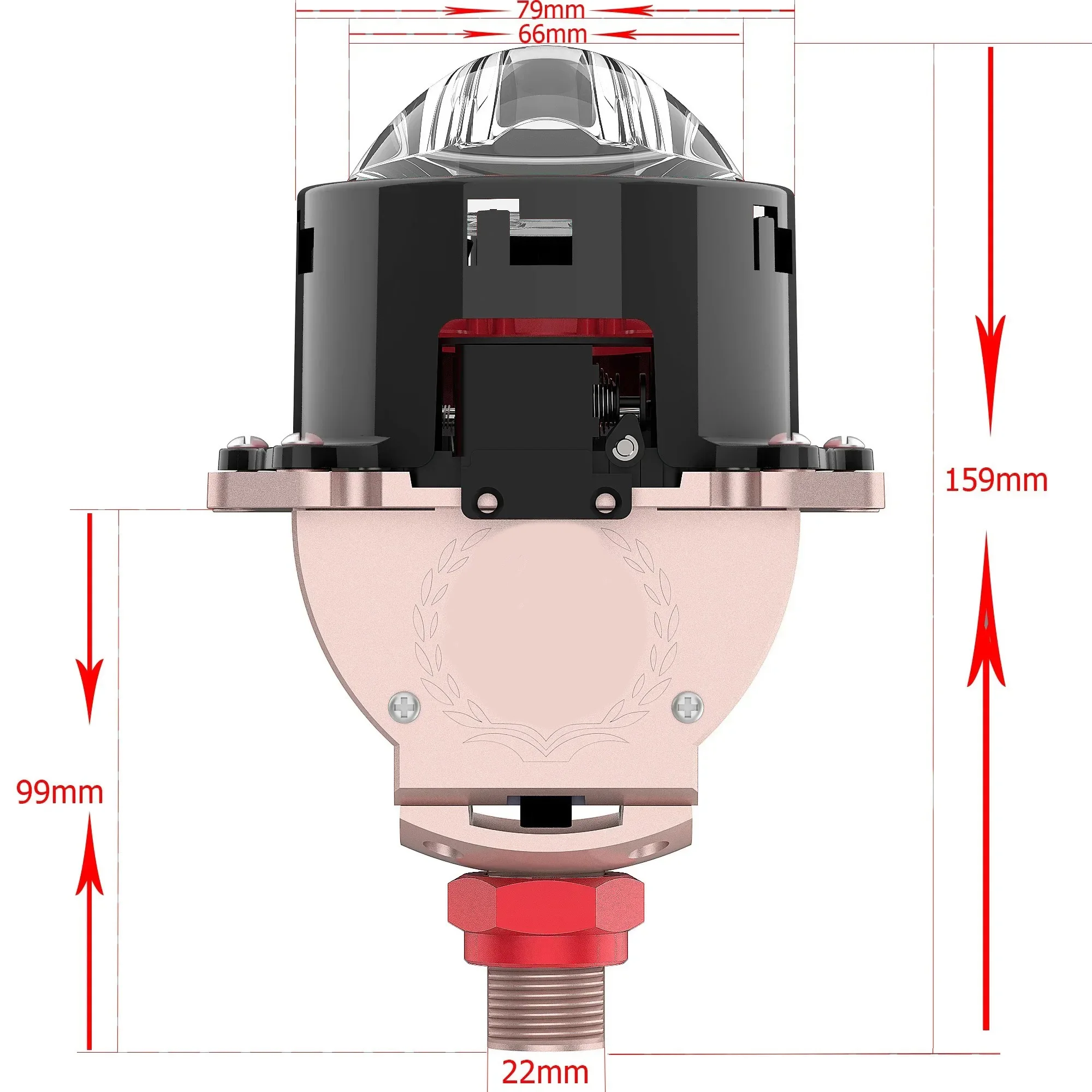 Field Bi Led Lenses 3inch Projector Matrix Led Headlight for H4 H7 9006 LED Spotlight Laser Projector LED Light Auto Accessories