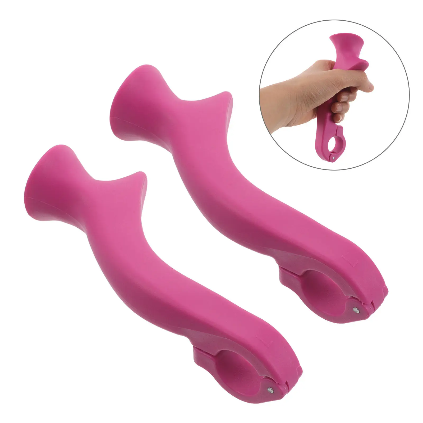 

1 пара розовых эргономичных нескользящих удобных ручек для руля горного велосипеда, легкие, аксессуары для велоспорта