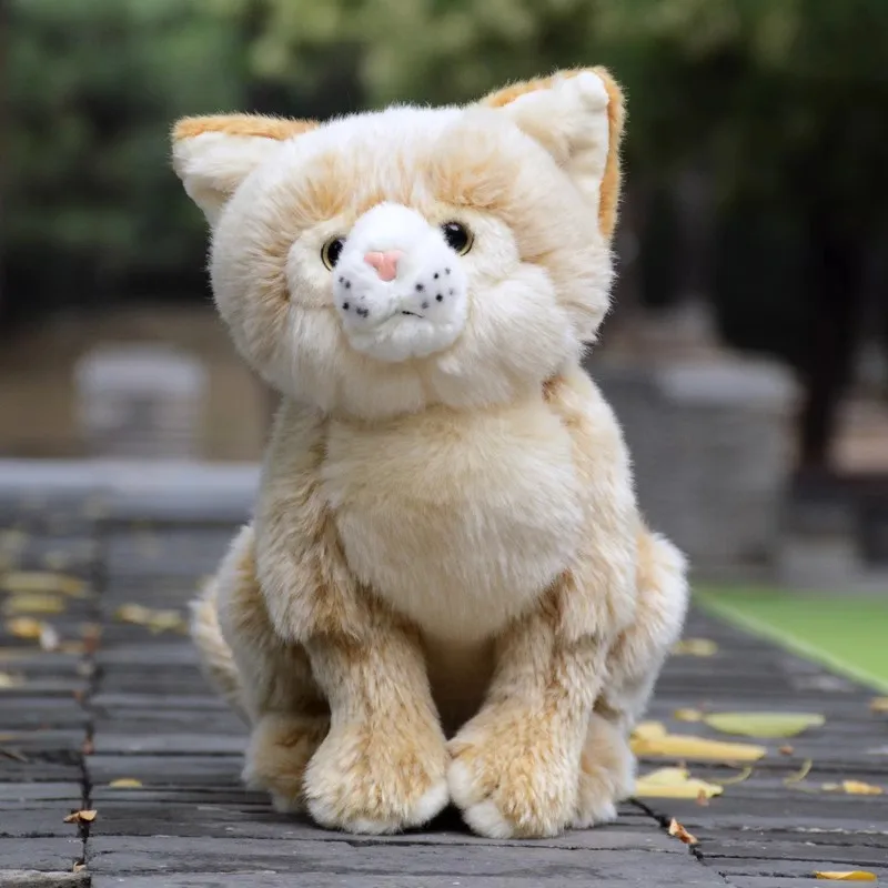 

Simulaion Animal Sand Dune Cat Plush Toy Cute Cat Doll Squatting Cat Doll Nice Gifts Decoration 28cm DY10345