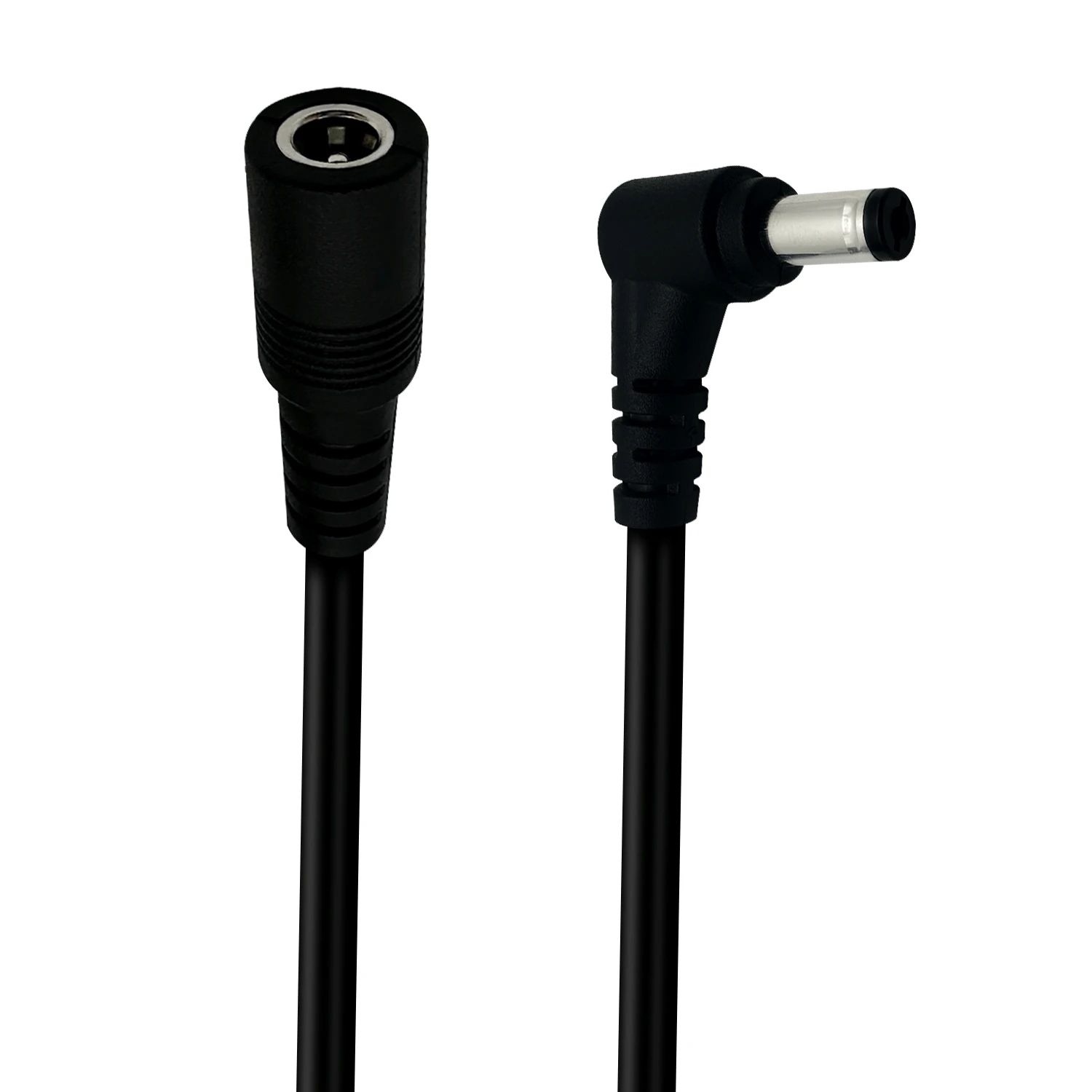 DC5.5 ×2.5MM Male to Female Right Angle Elbow Power Extension Cable 18AWG High Current Monitor Adapter 12V 10A Connection Cable