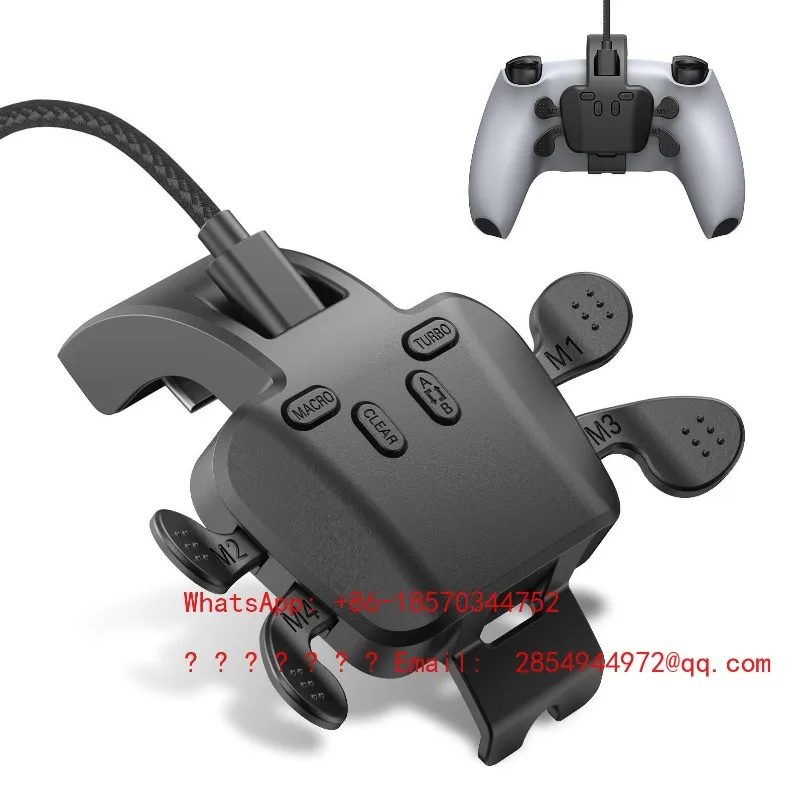 

PS5 Handle Expansion Back Key 4 Back Key Programming Continuous Hair Plug and Play