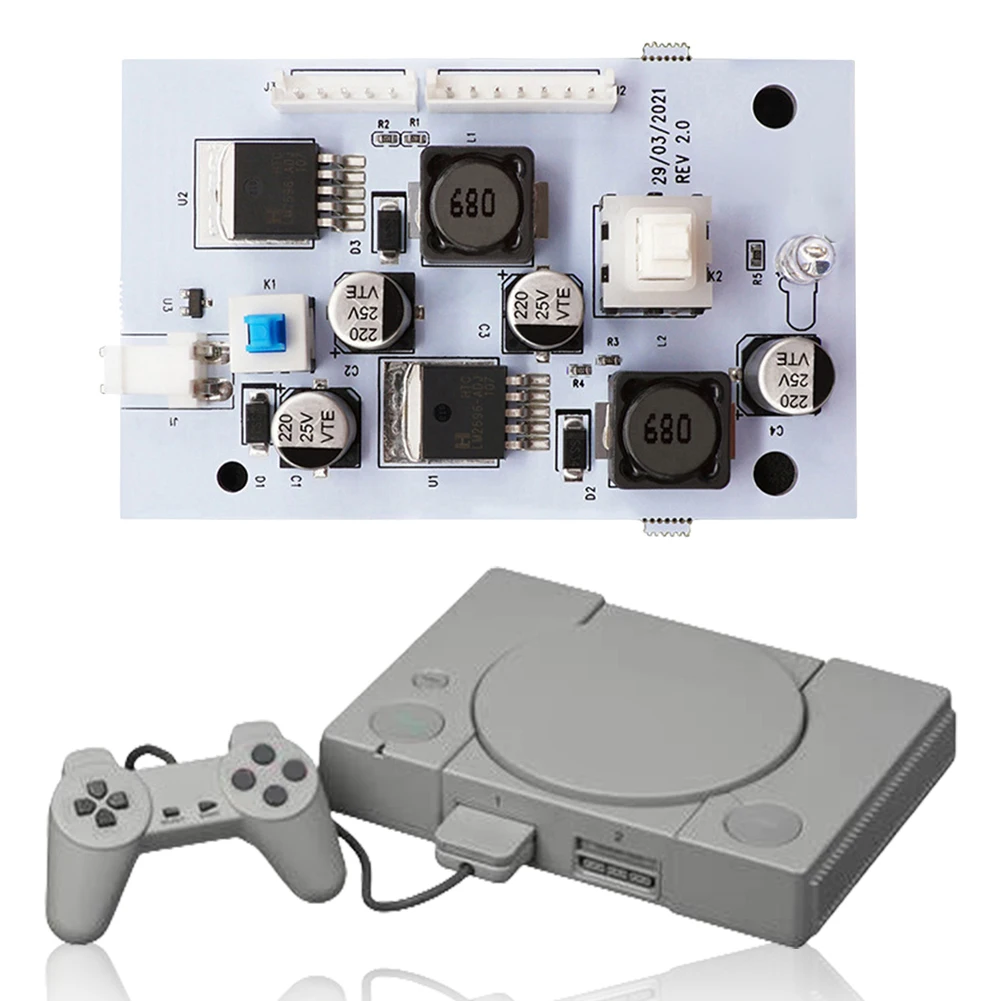 For PS1PSU 12 Volt Power Supply Fat Console Original Power Supply Replacement Rev 2.0 Charging Adapter for PS1 PlayStation 1