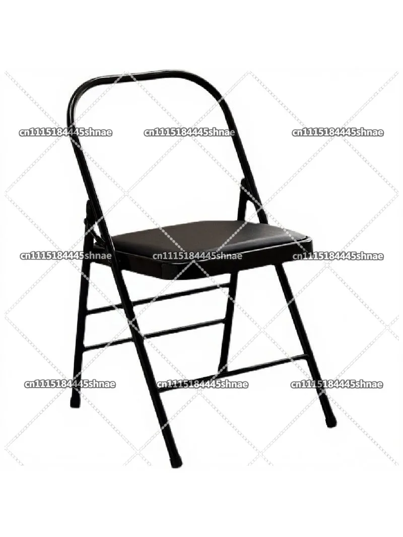 Thickened PU Folding Iyengar Yoga Chair, Backless Inversion Stool for Exercise & Alignment Training