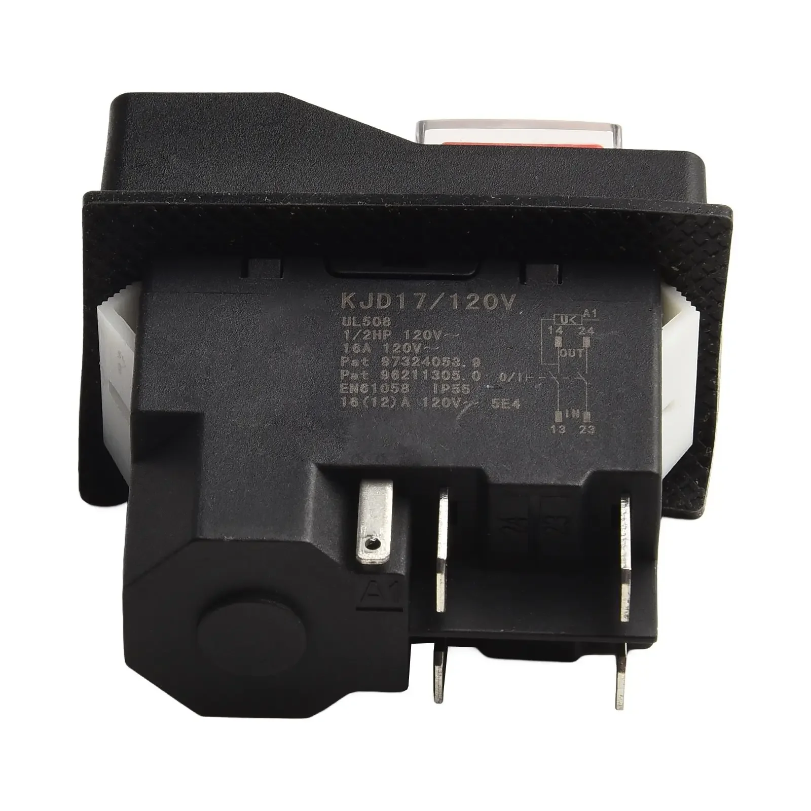 5Pin Pushbutton Switch by KJD17 Designed Specifically for Efficient Operation in Electromagnetic Applications up to 120V