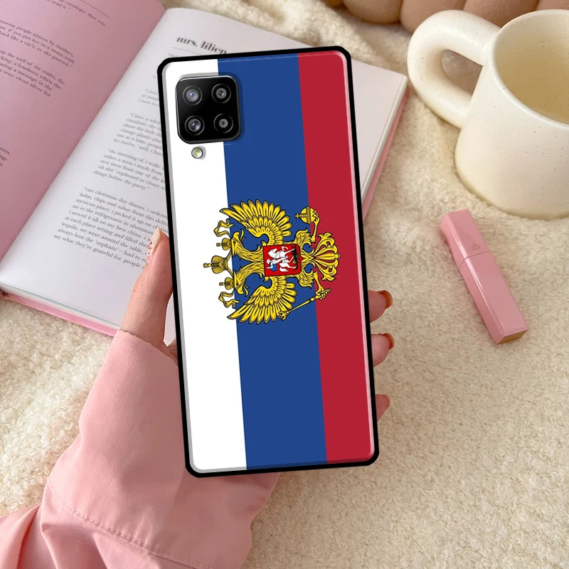 Russia Russian Flags Emblem Case For Samsung Galaxy A54 A34 A14 A13 A51 A71 A33 A53 A73 A12 A22 A32 A52 A72 A52S Cover